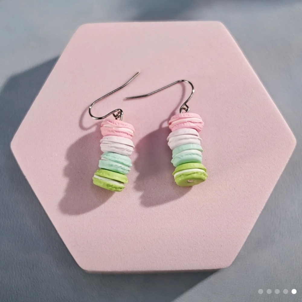 Pastel Stack Macaron Earrings